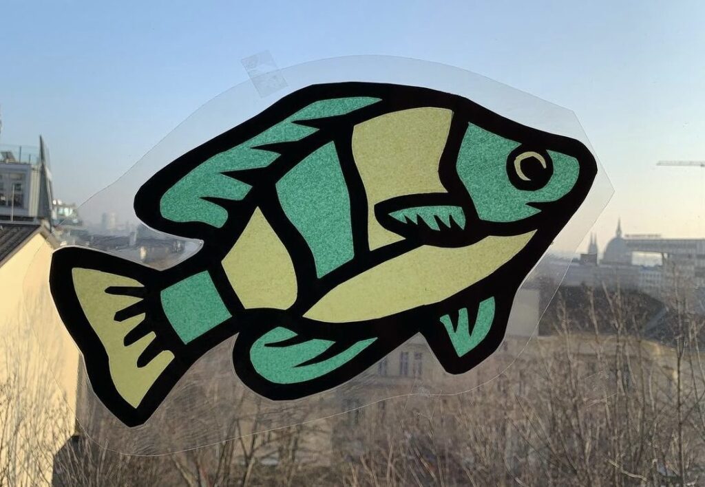 Fisch Fensterbild