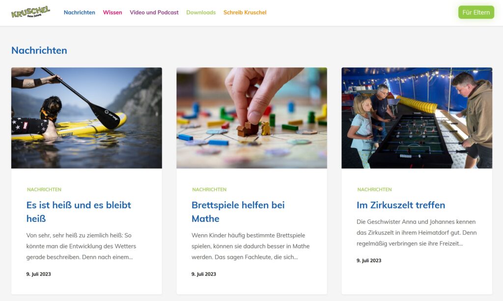 Nachrichtenseiten