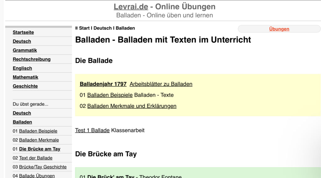 Deutschunterricht