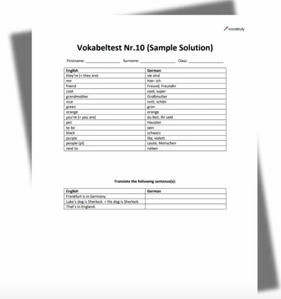vocabuly