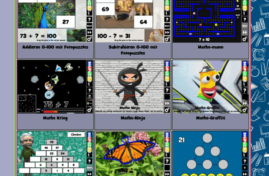 DigiPuzzle: Spielerisch lernen mit über 750 Online-Lernspielen